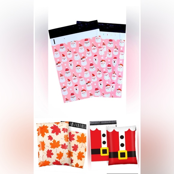 20 Assorted Holiday Poly Mailers - Picture 1 of 4